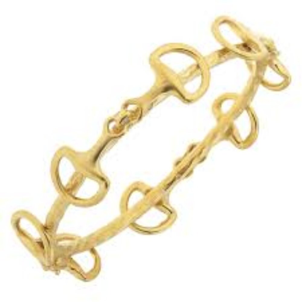 2540g Horse Bit Bangle by SUSAN SHAW Jewelry - Picture 2 of 2